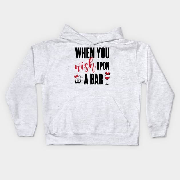 When You Wish Upon A Bar Kids Hoodie by kimhutton